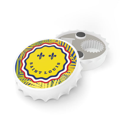 Vibrant Saint Louis Bottle Opener - Fun Barware for Home, Party Favor, Unique Gift, Kitchen Decor, Summer Celebrations