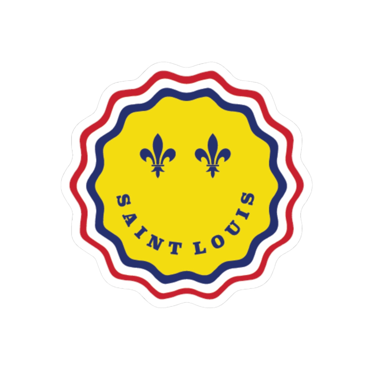 Saint Louis Kiss-Cut Stickers, City Souvenir Decal, Laptop Sticker, Travel Gift, Custom Art, Sticker Pack