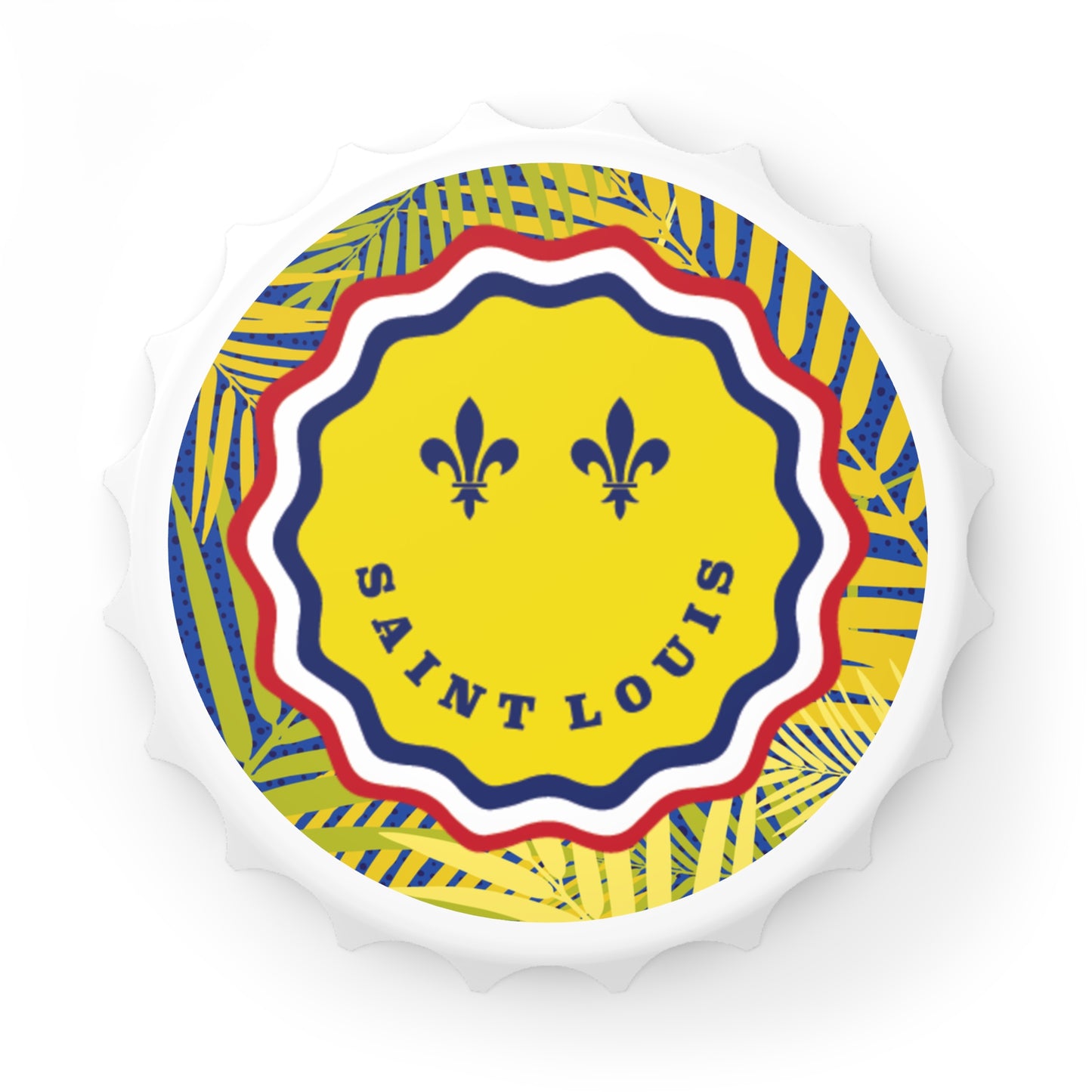 Vibrant Saint Louis Bottle Opener - Fun Barware for Home, Party Favor, Unique Gift, Kitchen Decor, Summer Celebrations