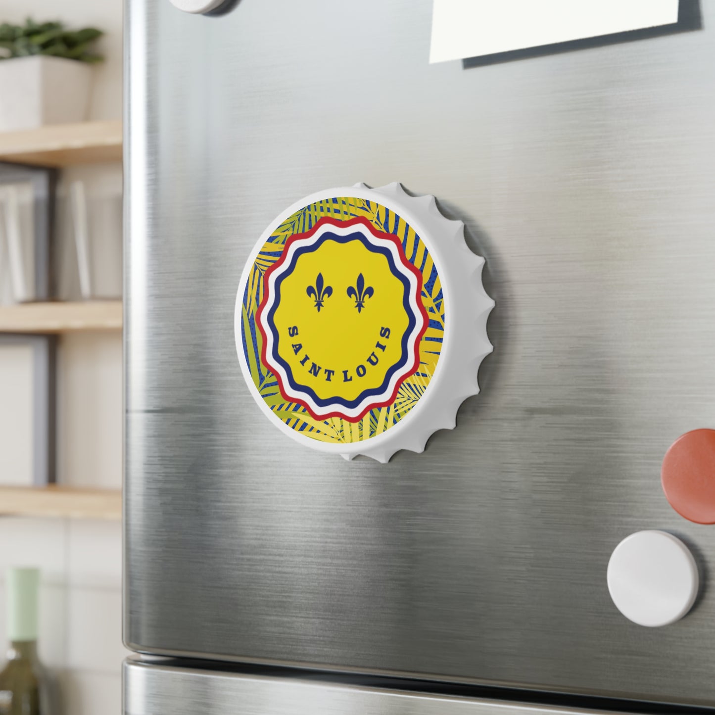 Vibrant Saint Louis Bottle Opener - Fun Barware for Home, Party Favor, Unique Gift, Kitchen Decor, Summer Celebrations